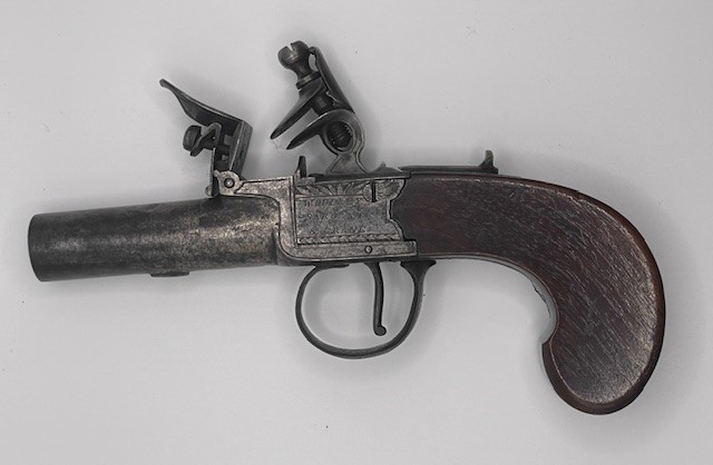 BOXLOCK FLINTLOCK PISTOL